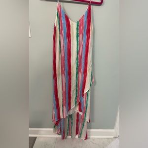 Lulus bright colors high/low dress